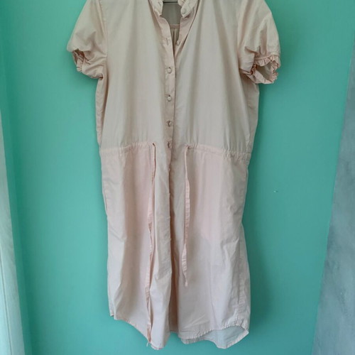 Depot 96 pink cotton midi shirt dress