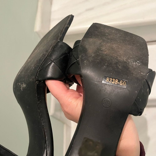 Black heels used, size 39, very good condition