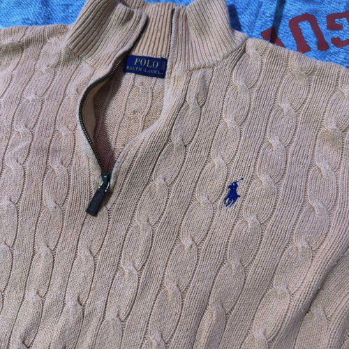 Polo Ralph Lauren Cable-Knit Sweater Salmon like new