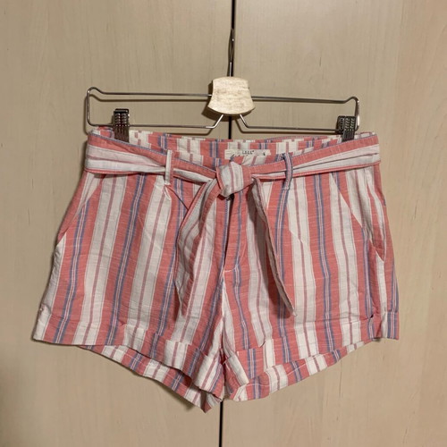H&M striped cotton shorts new, pink and turquoise
