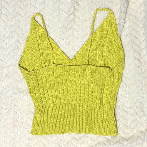 Yellow wool top size small, new