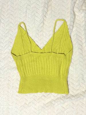 Yellow wool top size small, new