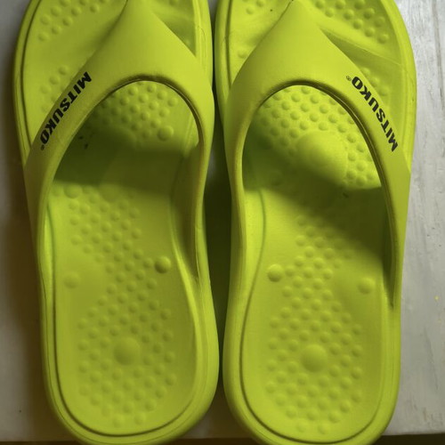 Mitsuko flip flops, very anatomical, lightweight, comfortable, green