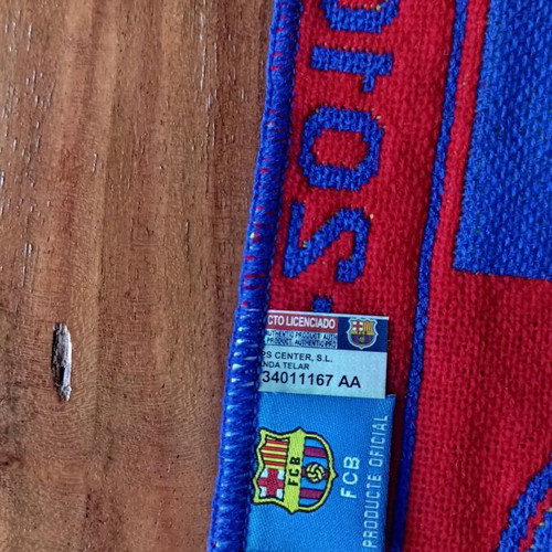 Barcelona Arsenal and Barcelona Inter Scarves like new, authentic