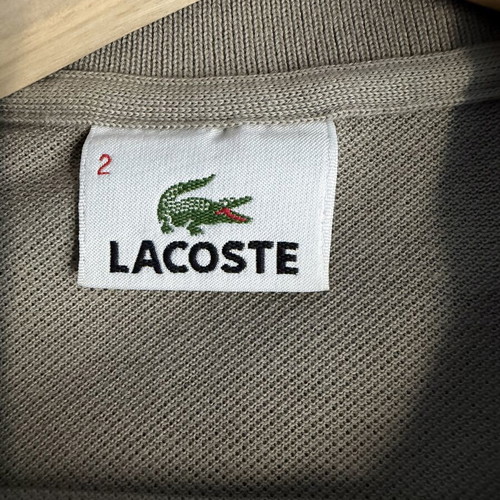 Lacoste Polo Shirt Like New, Size 2, Grey