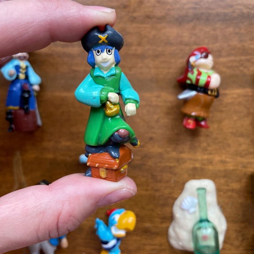 Kinder Surprise figures used, pack of 12 monsters and pirates