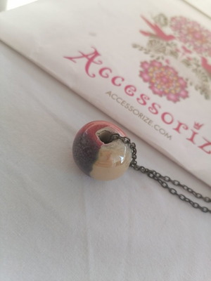 Necklace chain with bead pendant used