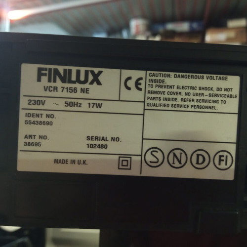 Salora Finlux VHS video player, like new, no remote