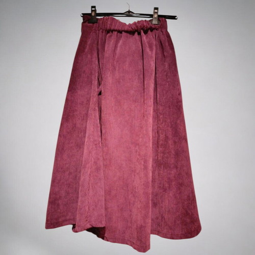 Secret corduroy midi skirt with pleats new, purple