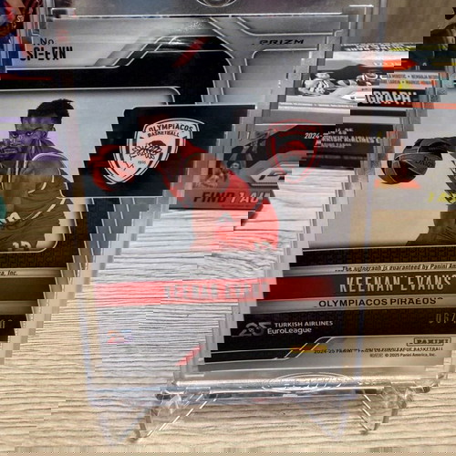 Panini Euroleague Prizm Keenan Evans Gold Auto /10
