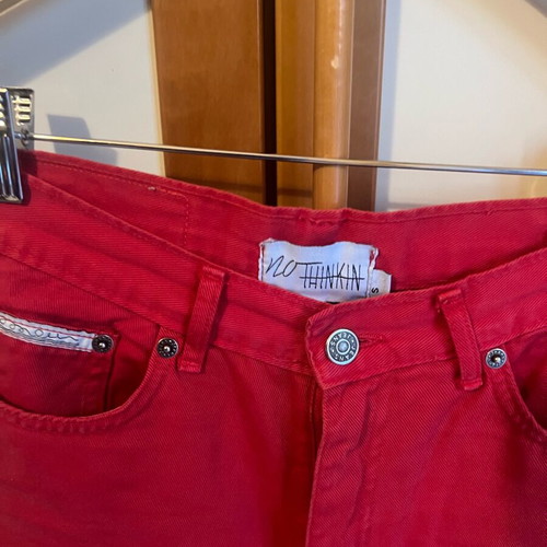 Nothinkin red pants used, size S, high waist