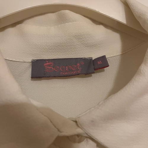 Secret white shirt medium used with ruffle sleeves