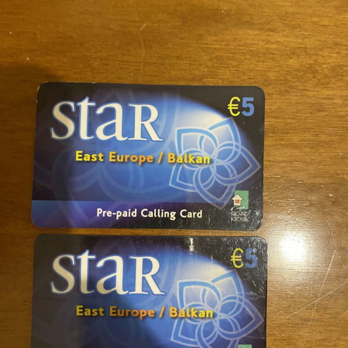 Phone cards like new, set of 2 different