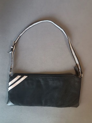 Handbag black fabric casual used