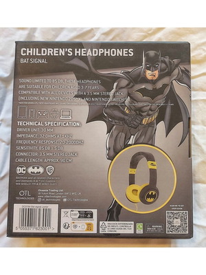 Batman children's headset wired, new