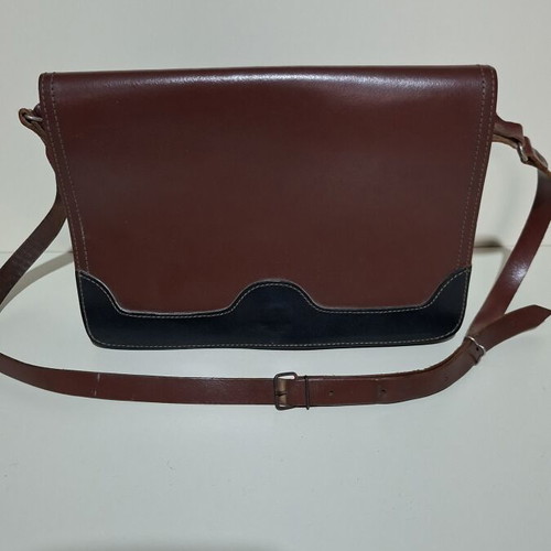 Women's leather shoulder bag used, handmade from high-quality leather