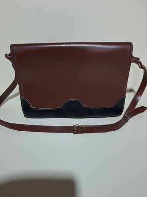 Women's leather shoulder bag used, handmade from high-quality leather