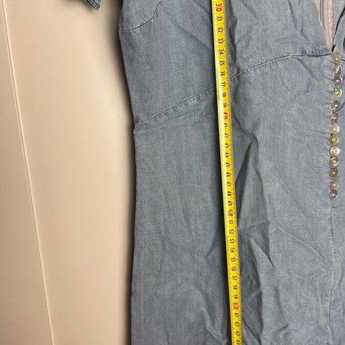 Zara denim playsuit used, light blue, size XL