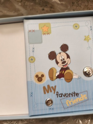 Άλμπουμ φωτογραφιών Mickey Mouse Disney με ασήμι 925 και γαλάζια αστεράκια