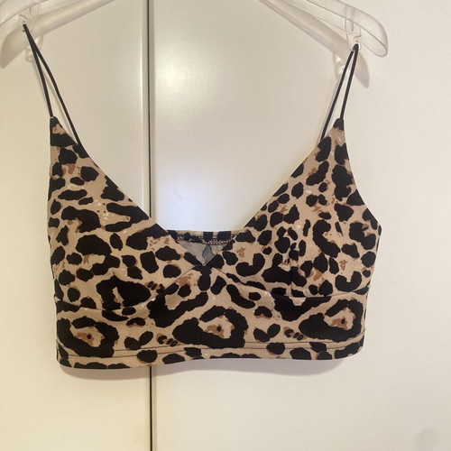 Leopard Print Bustier like new with thin straps