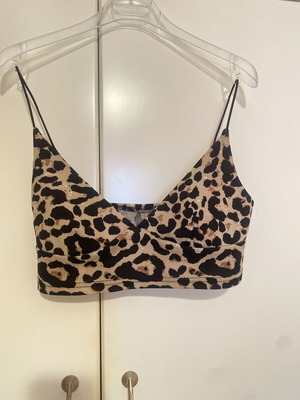Leopard Print Bustier like new with thin straps