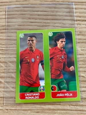 Αυτοκόλλητο Cristiano Ronaldo Joao Felix Portugal Panini Euro 2020 σαν καινούργιο