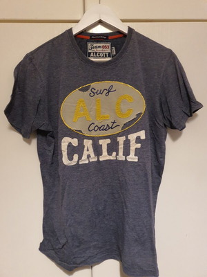 T-shirt Alcott με ραφτή στάμπα σαν καινούργιο, μπλε, μέγεθος M