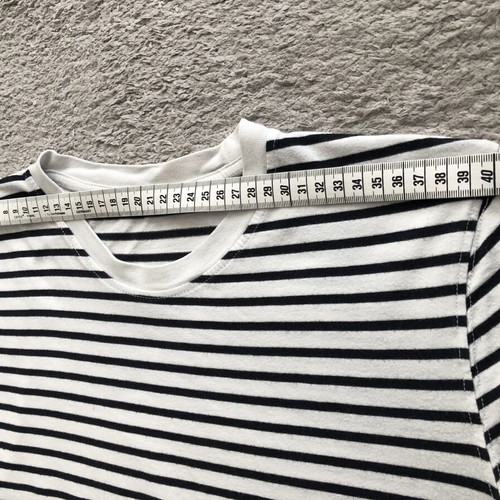 Zara women's striped T-shirt, black and white, size M