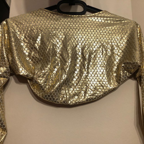 Gold bolero new, size S