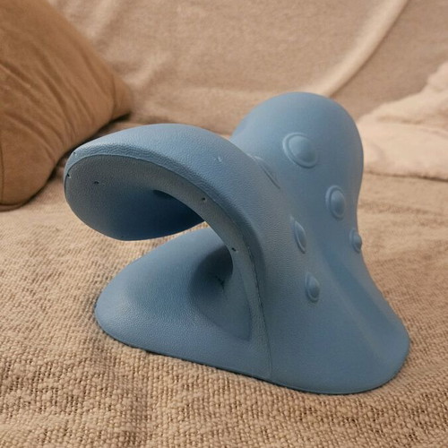 Neck support pillow used, ergonomic foam plastic