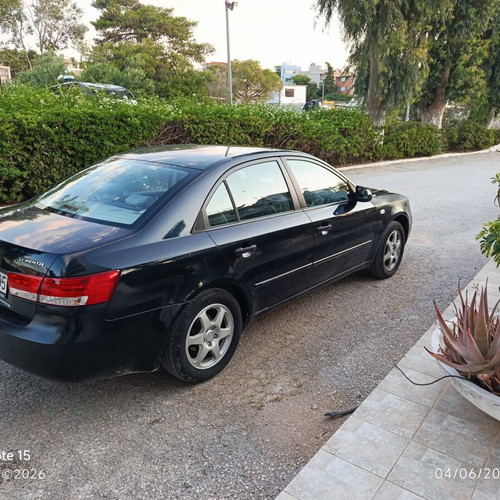 Hyundai Sonata 2.4L 2006 used, manual, blue sedan