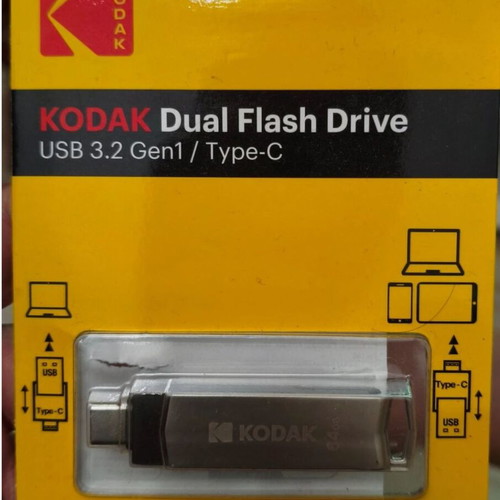 Kodak Dual USB Flash Drive 64GB USB-A 3.2 Gen 1 Type-C new sealed