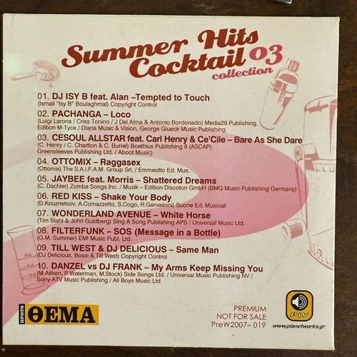 Collectible 10 CD music collection like new - Summer & Dance Collections