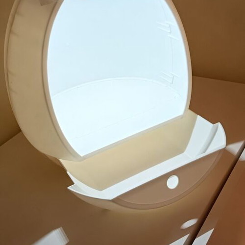 Makeup mirror new with LED lights and storage space