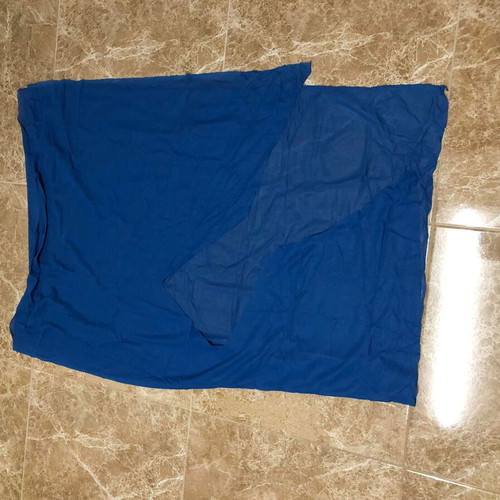 Blue lightweight elastic lining fabric used