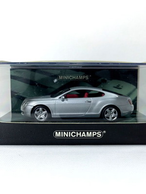 Bentley Continental GT 1:43 Minichamps diecast model silver new