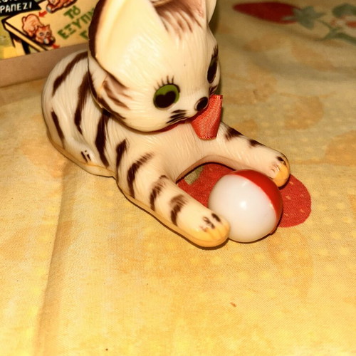 Greek panigyriotiko plastic cat toy
