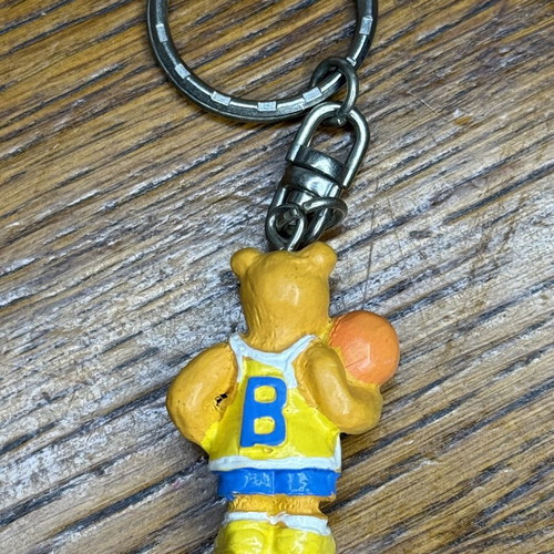 Children's basketball bear keychain used