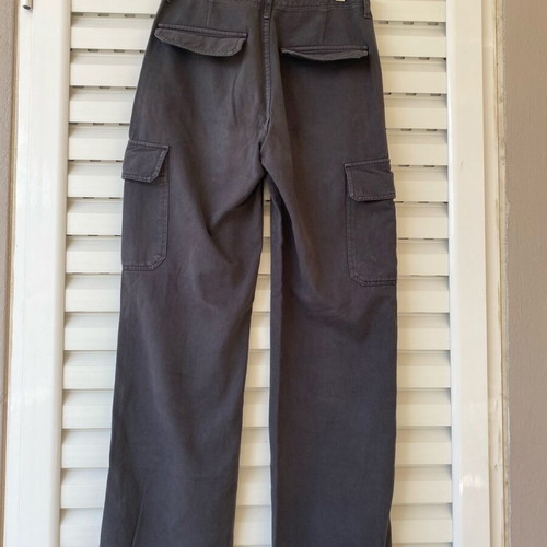 Zara cargo pants black used, size S, 100% cotton