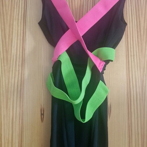 Black fitted backless dress size S