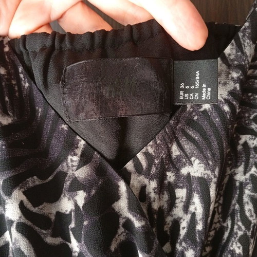 H&M women's jumpsuit like new, black and white, size S
