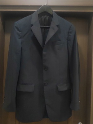Prada men's wool blazer like new, black and gray, size S