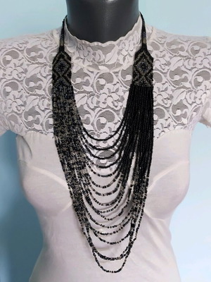 Navaho style multilayer necklace new, handmade