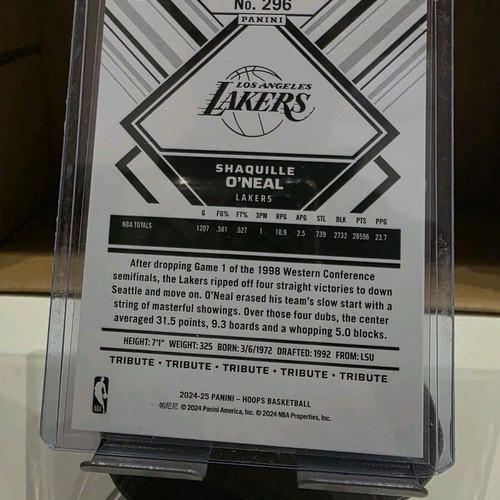 NBA Hoops Teal Explosion #296 Tribute to Shaquille O'Neal new