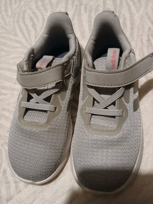 Adidas athletic shoes like new, size 27, gray