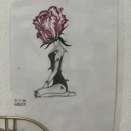 Sketch with pencil new, handmade, inspired by Pinterest