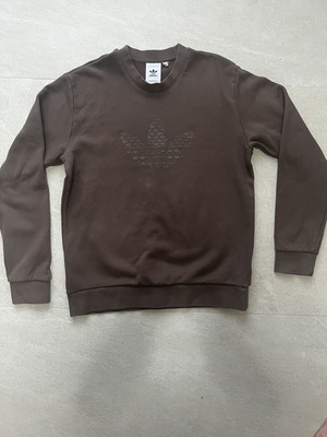 Adidas men's crewneck sweatshirt, brown, size S