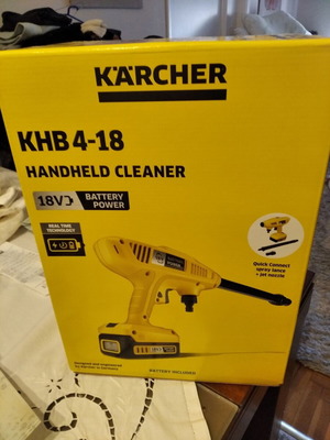 Carcher water pressure cleaner new with battery