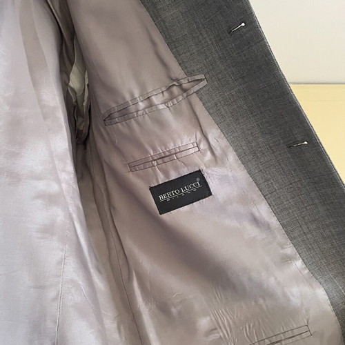 Berto Lucci jacket used, size L, black and grey
