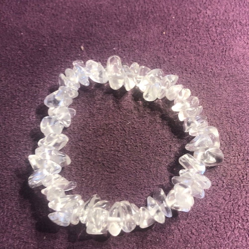 Bracelet with authentic clear quartz stone